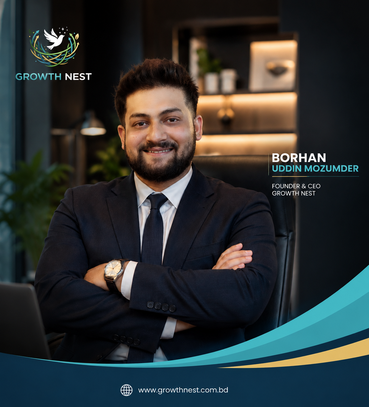 Borhan Uddin Mozumder, Founder of Growth Nest